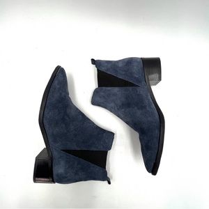 Marc Fisher Yale Chelsea Suede Ankle Boots | Navy | 6.5
